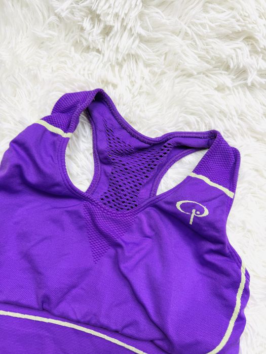 Biustonosz sportowy miękki S 36 fioletowy