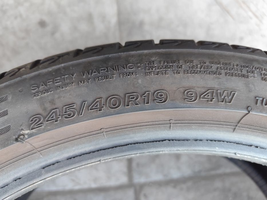 Pneus 245/40r19 Bridgestone Turanza T005 ocasião