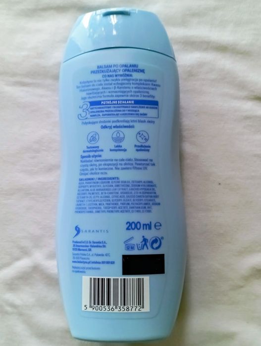 Kolastyna Sun balsam po opalaniu Shimmer przedłużający opaleniznę 200 ml. 2 szt.