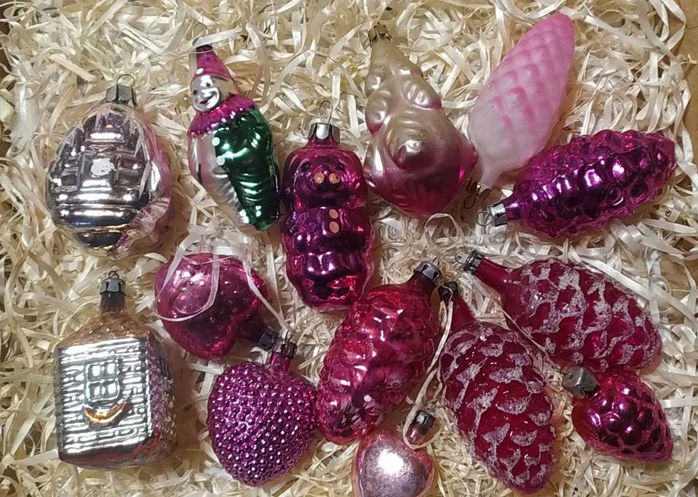 Bombki, ozdoby choinkowe PRL