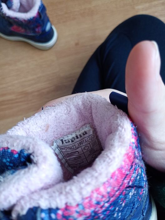 Buty śniegowce dziewczece