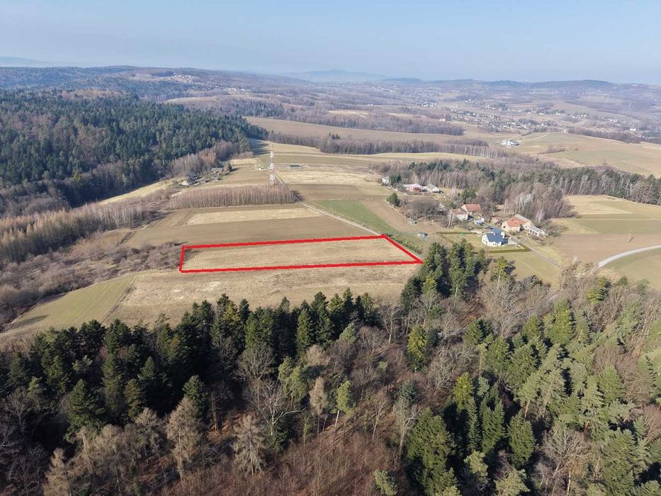 Widokowa działka w Niepli