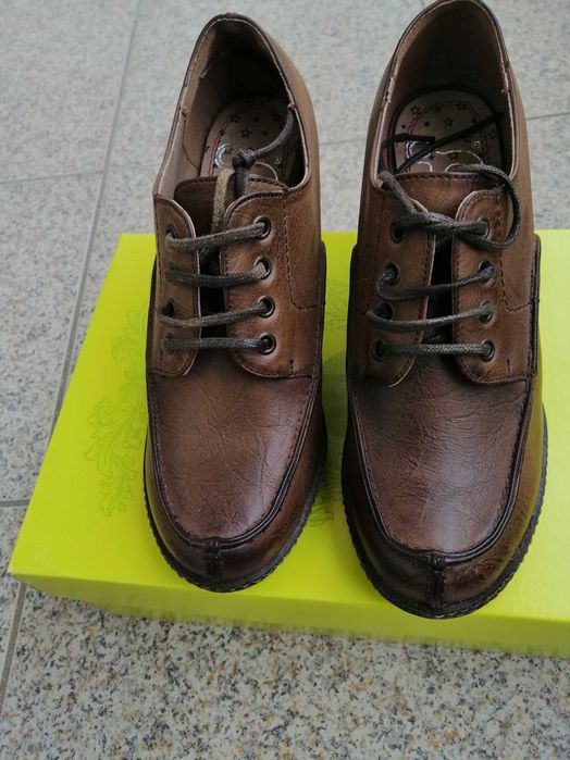 Sapatos salto alto Camel 36 com atacadores