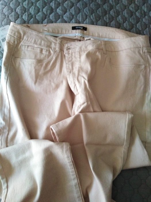 Calças Bege XXL Sínteses -58  - Novas