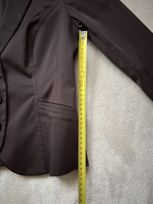 Brązowa połyskująca marynarka Taranko r.34