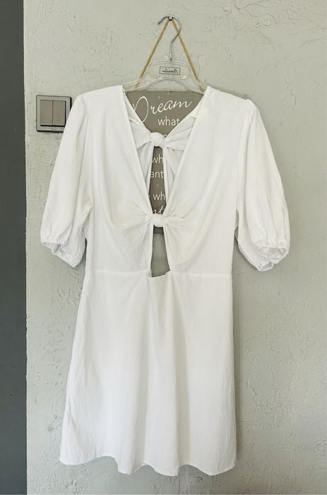 Biala sukienka boho h&m lato letnia instagramowa viral