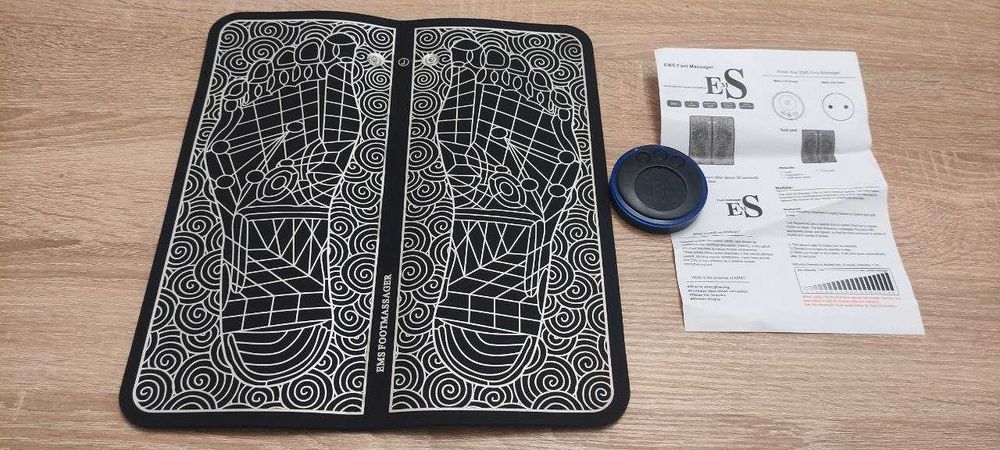 Электрический мини массажный коврик для ног EMS Foot Massager