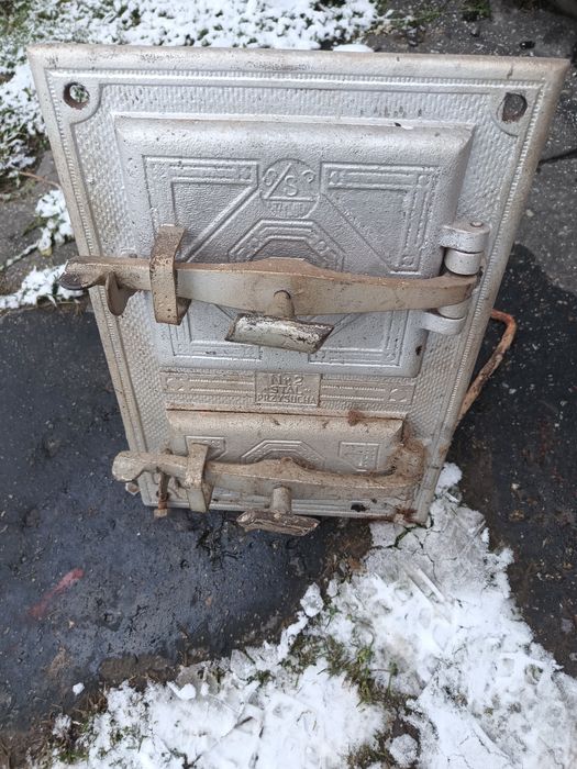 Drzwiczki ogrzewalnika kaflowego antyki