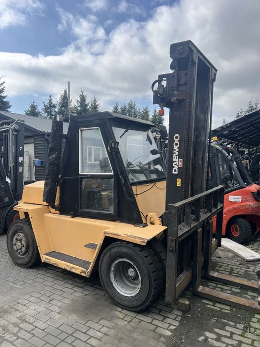Wózek widłowy Daewoo D60 6T Diesel Duplex Bliźniaki Pneumatyczne