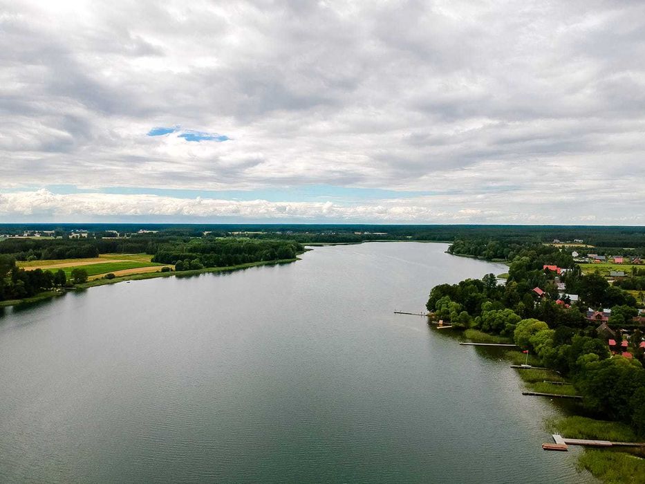 Lato 2026! Prywatna plaża, POKOJE nad jeziorem Serwy, oko