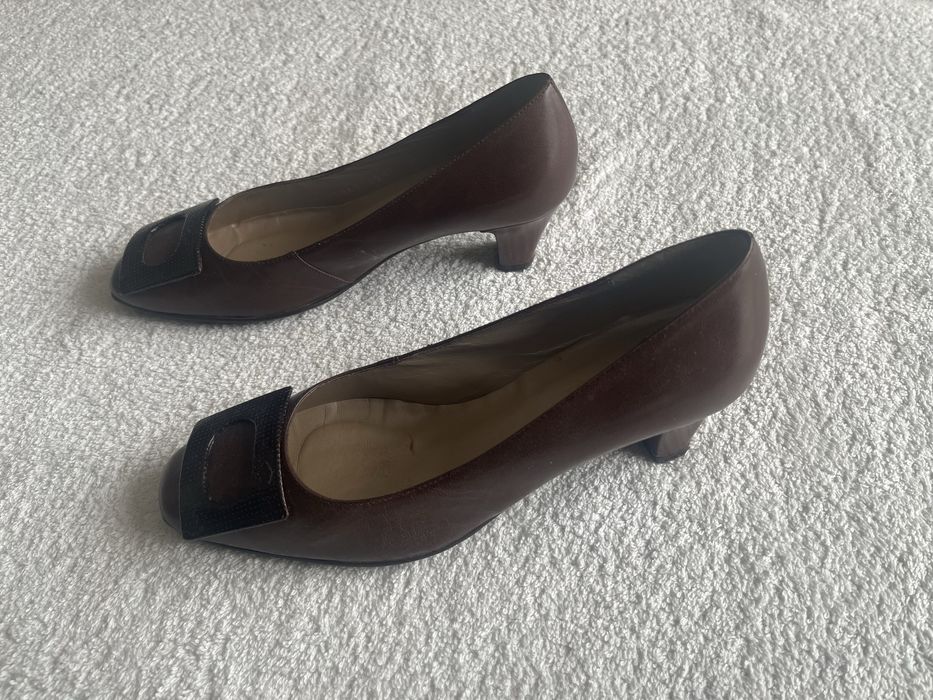Brązowe buty skórzane Wojas 35,5