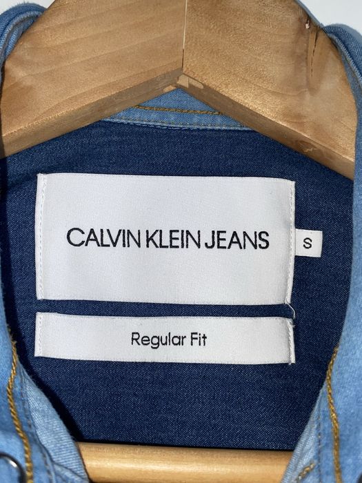 Niebieska elegancka koszula męska Calvin Klein CK