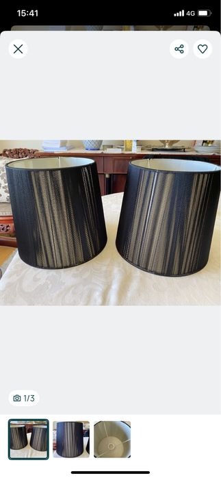 Lote 2 abatjours de luxo /Estrear