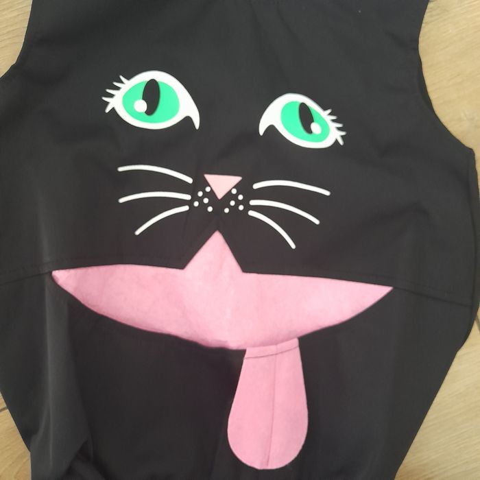 Nowy strój kotka+ opaska, rozmiar 3-7lat czyli na 98-122