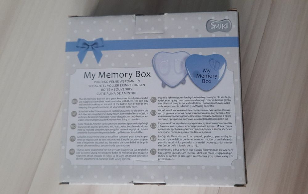 Smiki, Pudełko pełne wspomnień, masa do odlewu, niebieskie