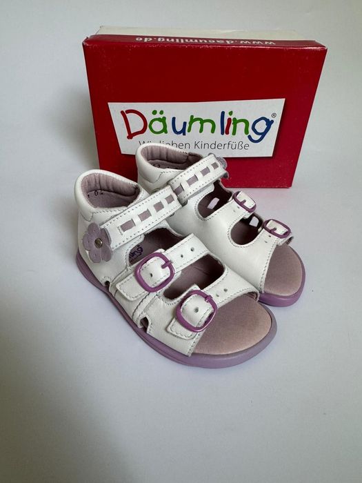 Nowe sandały dziewczęce Däumling białe 23