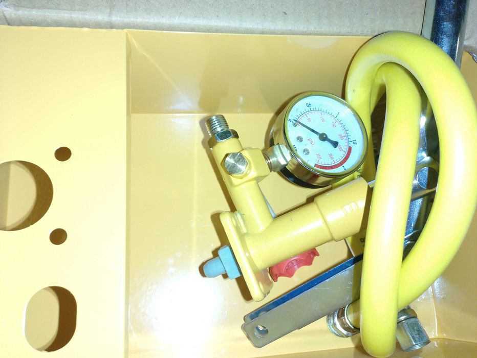 Teste pressão, bomba teste pressão