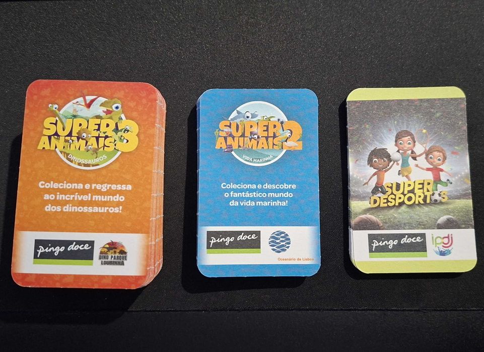 Cartas Pingo Doce: Super Animais 2 e 3 + Super Desportos