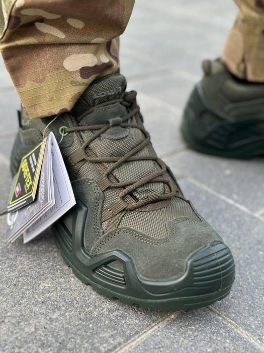 Трекінгові кросівки Лова Тактичне взуття Lowa Zephyr GTX LOW TF Олива