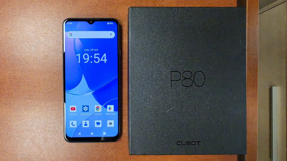 Cubot P80 Dual Sim 256GB/8GB RAM fioletowy, stan bdb