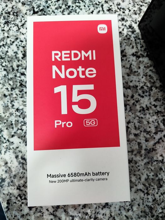 Xiaomi Redmi note 15 Pro 5G 8GB 256GB Preto