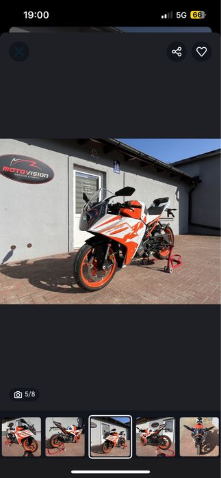 KTM RC 125  mały przebieg