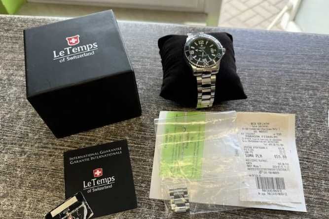 Zegarek Le Temps Swiss Naval Patrol LT-1081 komplet