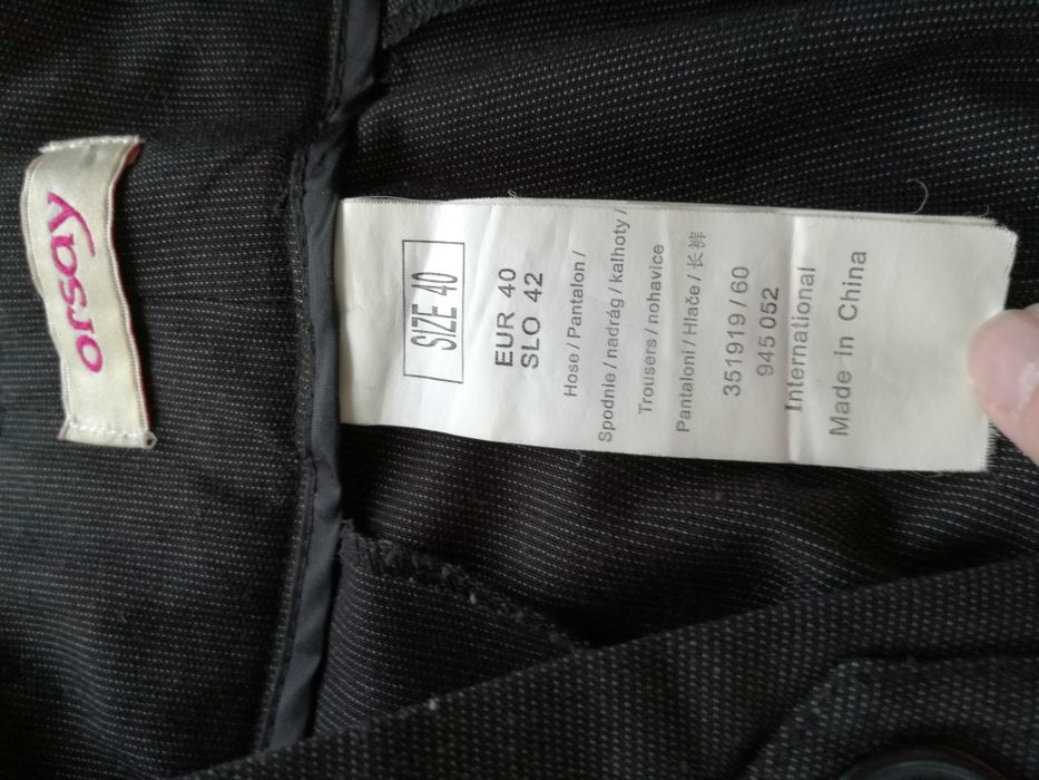 Spodnie na kant r.40