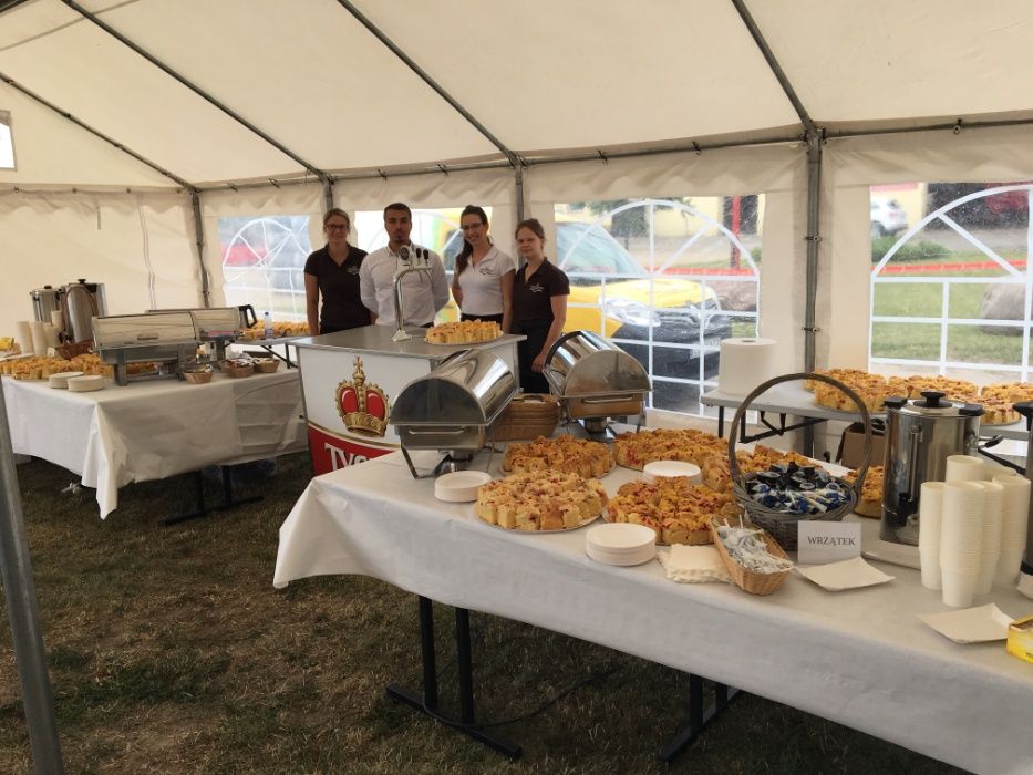 Namiot bankietowy 320 m2, grill, zestawy biesiadne, nalewak do piwa