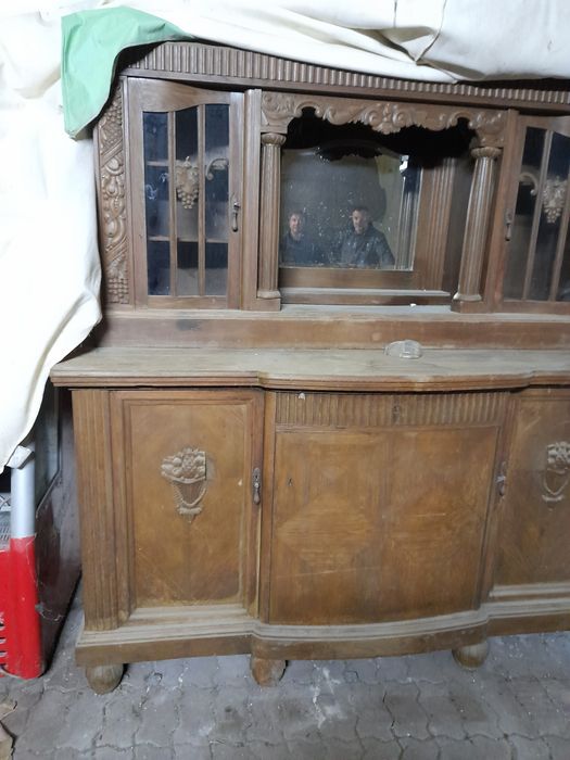 Komoda Dębowa dwuczęściowa