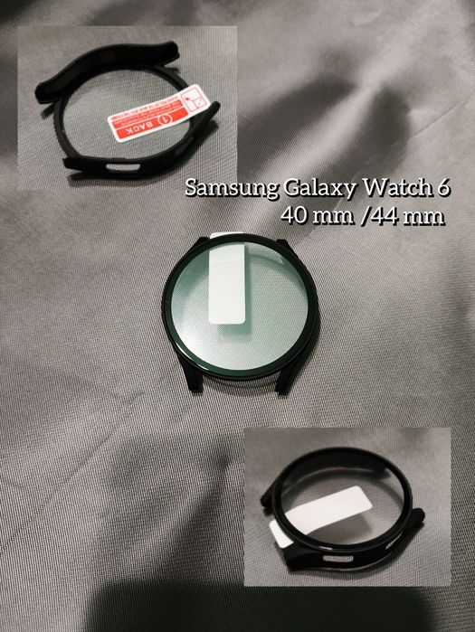 Чехол стекло бампер для Samsung Galaxy Watch 7 4 5 6-40 44mm Activ