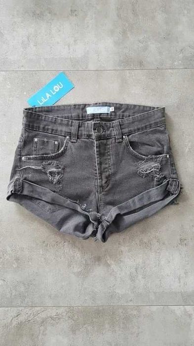 Lila Lou Szare spodenki jeansowe XS