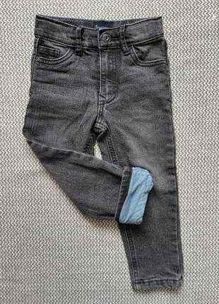 Утеплені джинси сірі 92