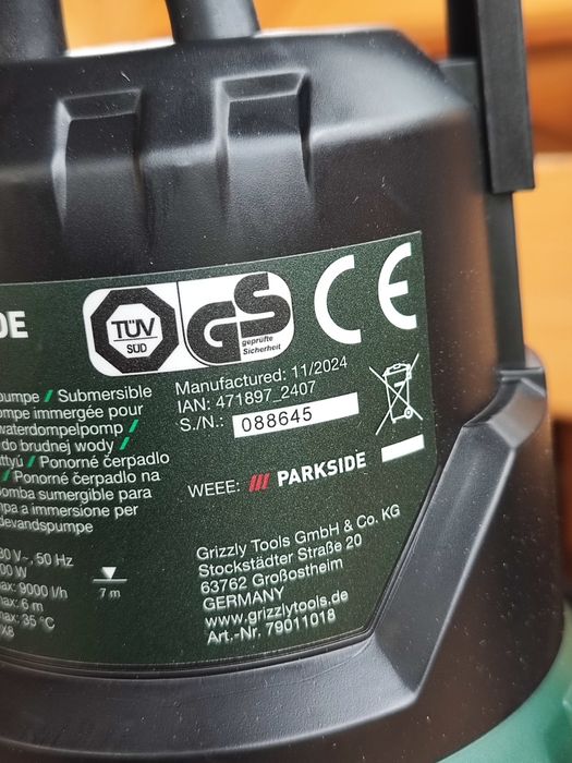 Занурювальний насос Parkside PTPS 400 A1
