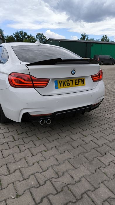 BMW F32 Lotka Dokładka Spoiler M4-Look Czarny Połysk