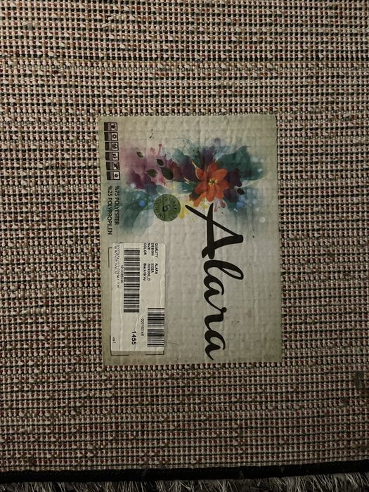 Tapete Shaggy 2×3 m — preto/cinzento/branco