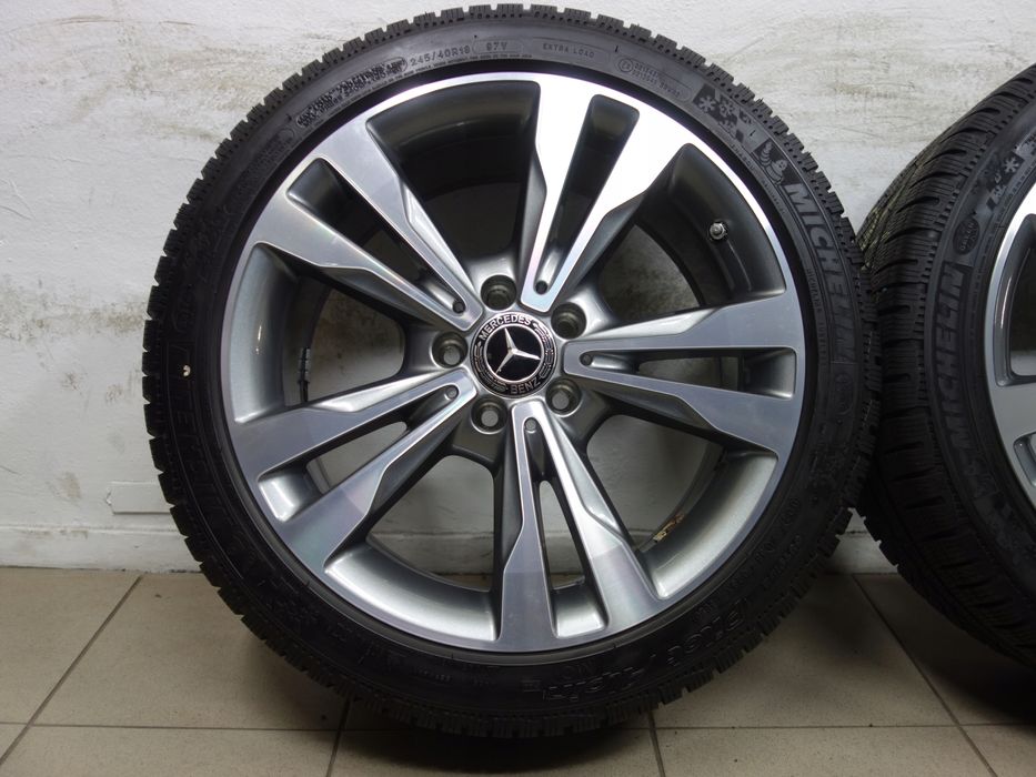 225/45R18 245/40R18 Koła zimowe Mercedes OE Michelin W206 W205 4x7mm