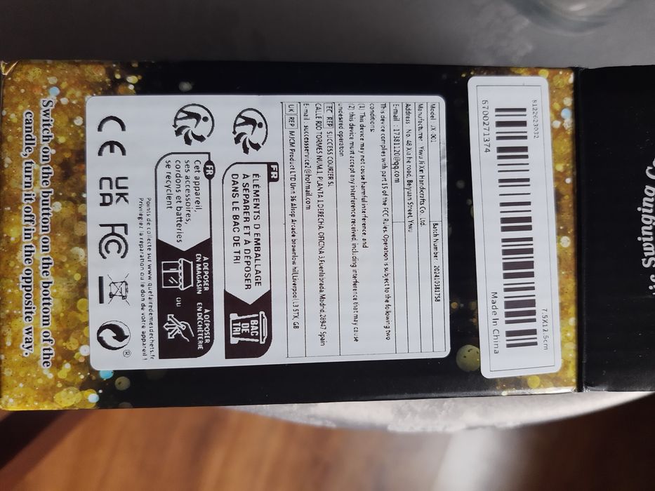 Świeca LED z płomieniem