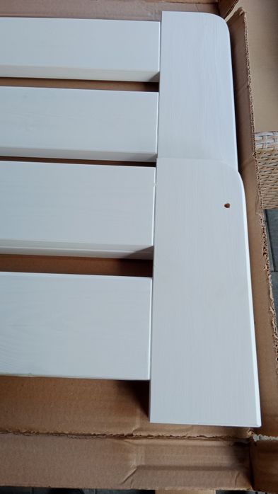 Łóżko sosnowe białe 100x200
