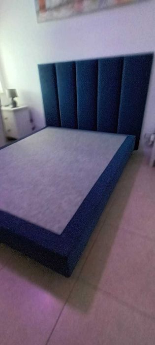 Cama estofada conjunto completo