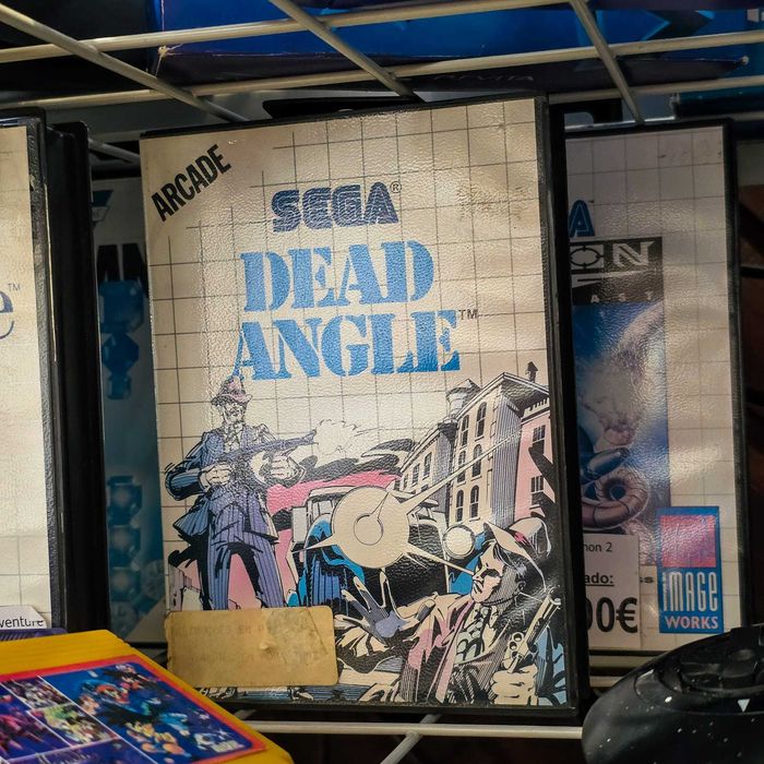 Jogo Sega Master System Dead Angle — Completo com Caixa, Cartucho e Folha de Instruções