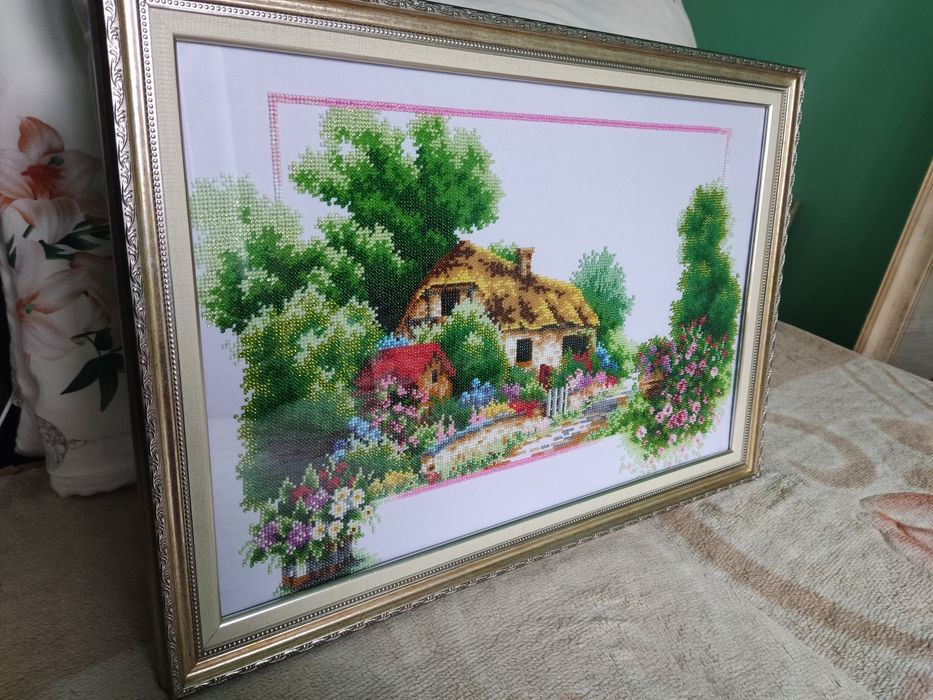 Вишивка бісер картина "Літо"
