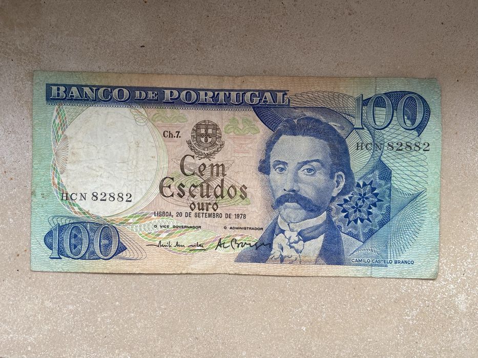 2 Notas 100 Escudos 1978
