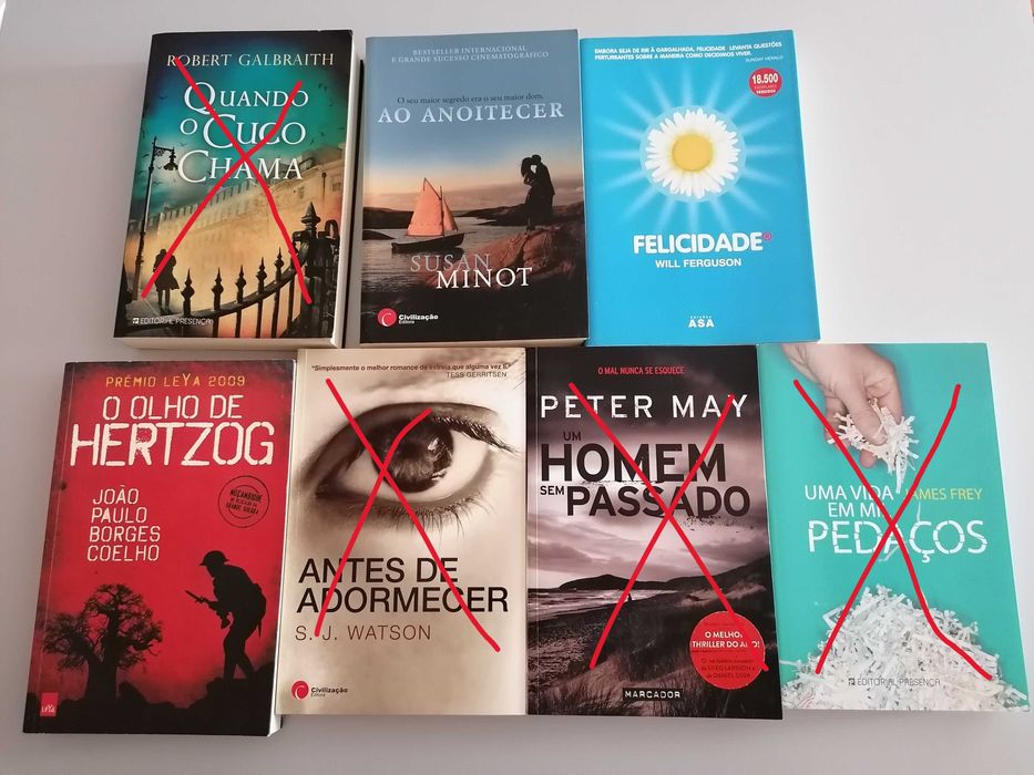 Livros variados 7€ cada (portes incluidos)