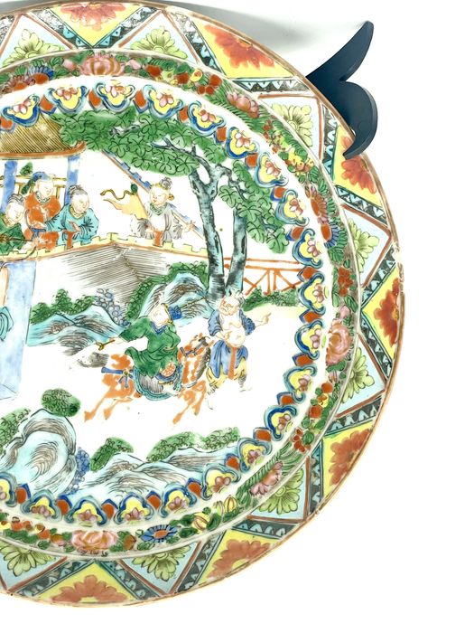 Prato chinês seculo 19 Qing Guangxu