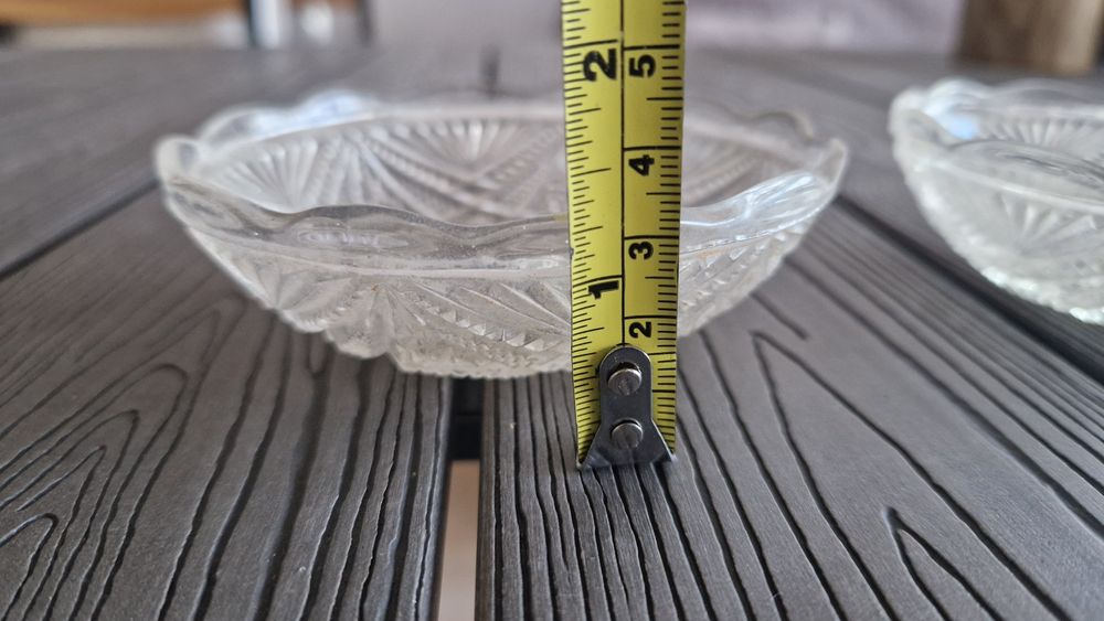 2 taças vintage de vidro