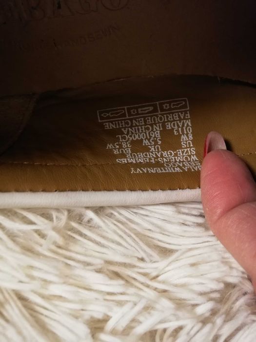 buty skórzane Sebago 38,5 białe białe mokasyny 38,5 Sebago skóra