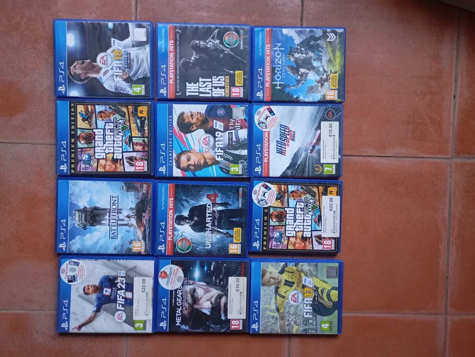 Colecção de 12 jogos PS4