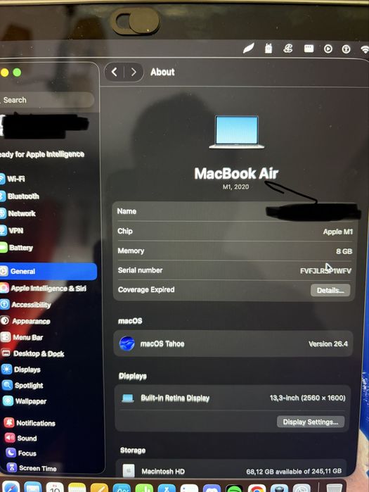 MacBook Air M1 13.3”