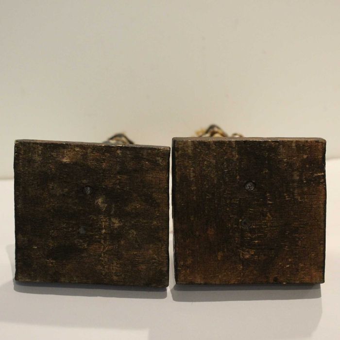 Escultura Madeira - Estilo Casal Tribal